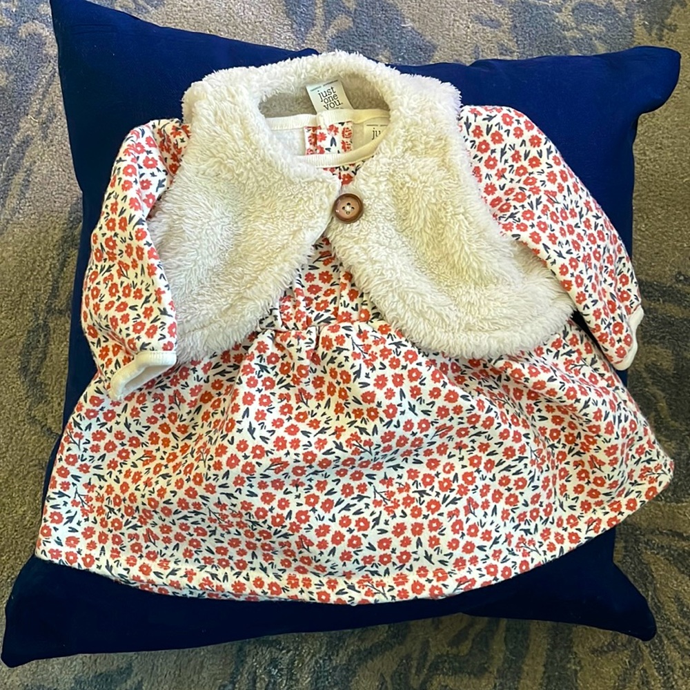 Carter’s floral 3 month dress with vest